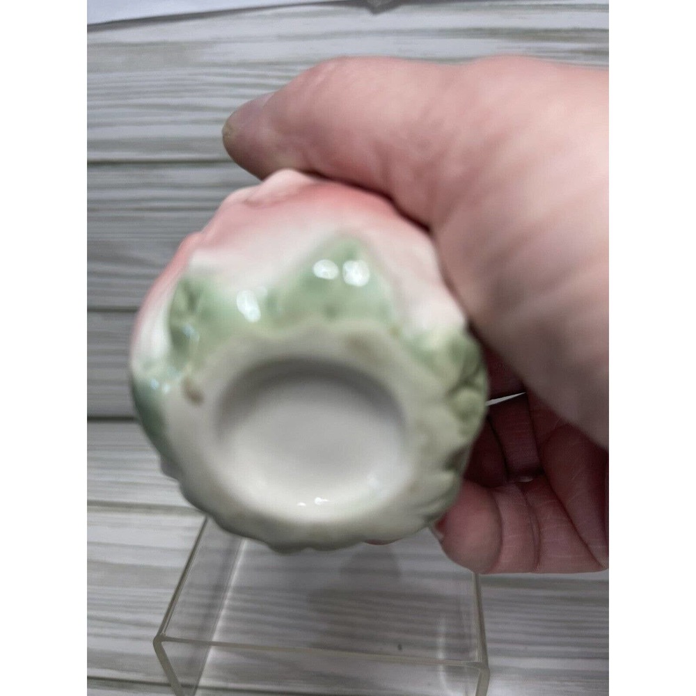 Vintage Hinged Trinket Box Fairy Angel Cherub Pink Yellow Florals 5.25" - Picture 6 of 9